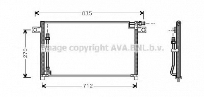 AVA QUALITY COOLING dn5185 -  Конденсатор, кондиционер